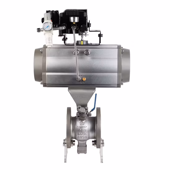 ステンレス鋼 304/316 空気圧固定型ボールバルブ